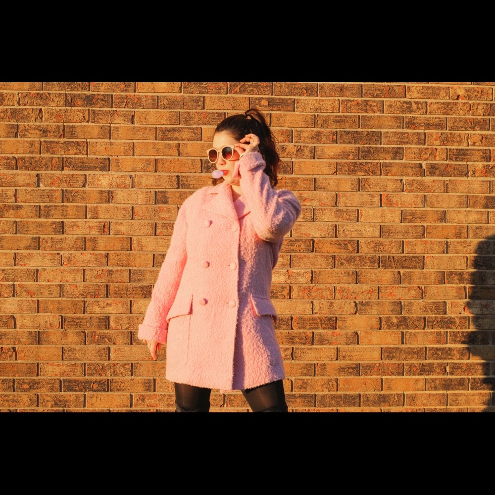 Pink Valentino Peacoat